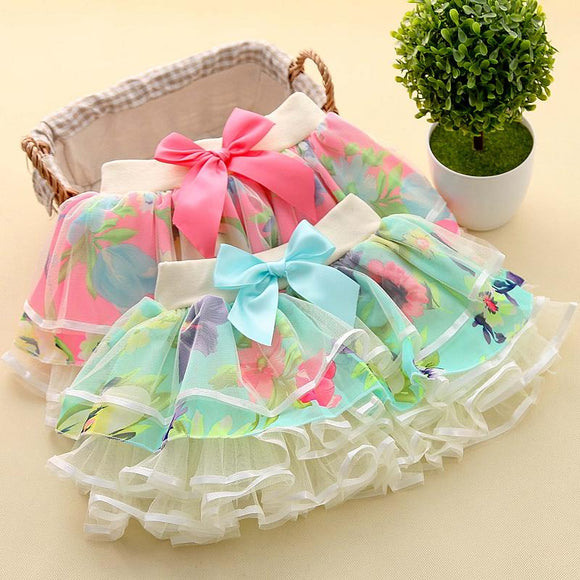 Floral Tutu Skirts Chiffon