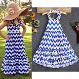 Wave Stripe Long Dress