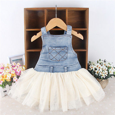 Dress Denim Tulle
