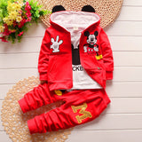 3 Piece Set Hooded Coat Mickey