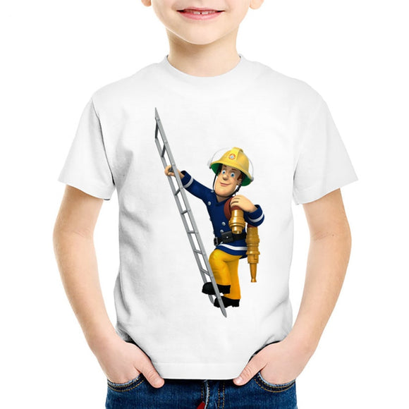 Cartoon Fireman T-Shirt