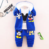 3 Piece Set Hooded Coat Mickey