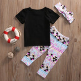 3pcs Top, Pant & Headband