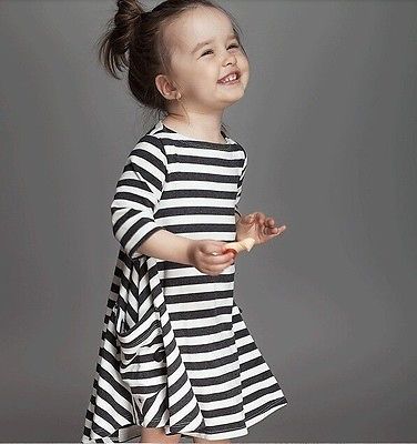 Stripe Sleeve Dress
