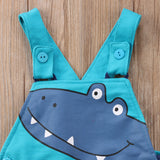 Blue Dinosaur Overall
