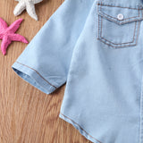 Denim Shirt Clothes Blouses & Shirts