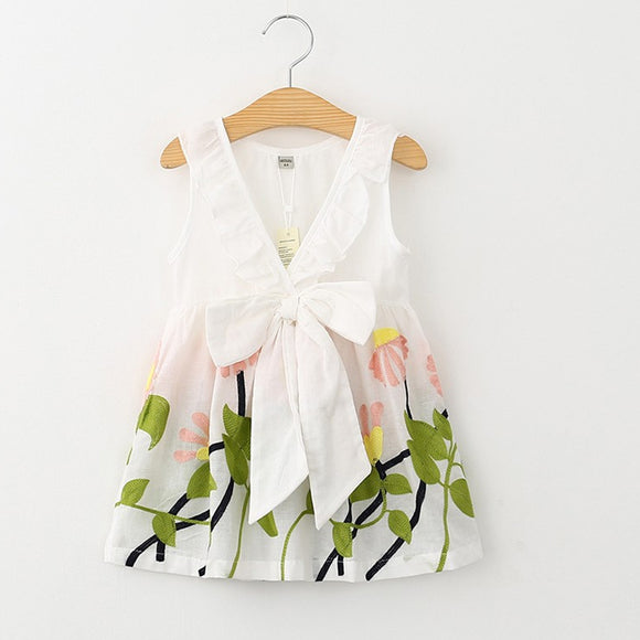 Embroidery Flowers Dress