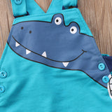 Blue Dinosaur Overall