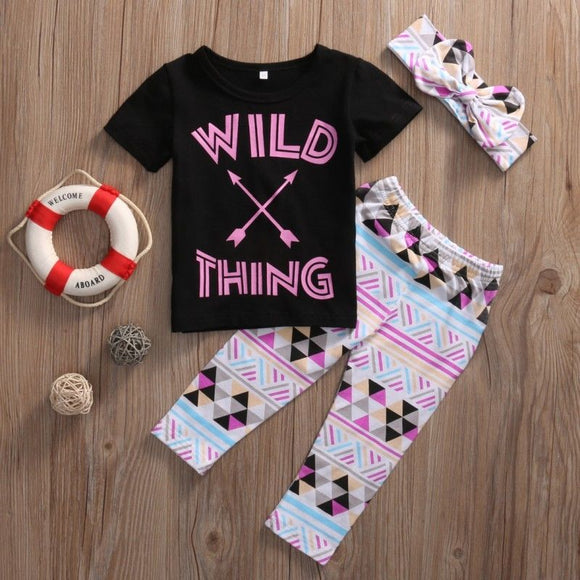 3pcs Top, Pant & Headband
