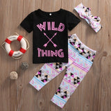 3pcs Top, Pant & Headband