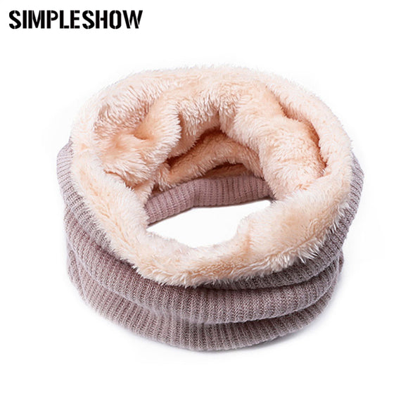 Scarf Warm Collar Girls Velvet