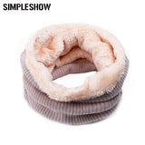 Scarf Warm Collar Girls Velvet