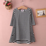 Stripe Sleeve Dress