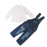 Cotton T-Shirt + Jeans Overall