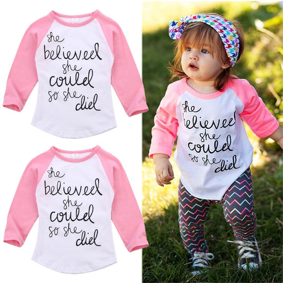 She Believes T-shirt Pink