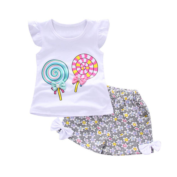2PCS  T-shirt + Shorts Set