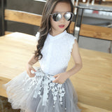 White T-Shirts + Lace Skirt