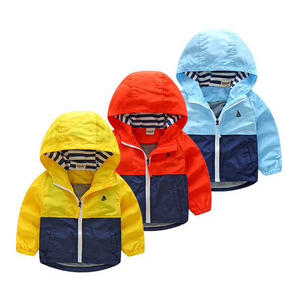 Jacket Coat Hooded Windbreaker