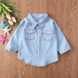Denim Shirt Clothes Blouses & Shirts