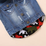 Denim Vest Hooded