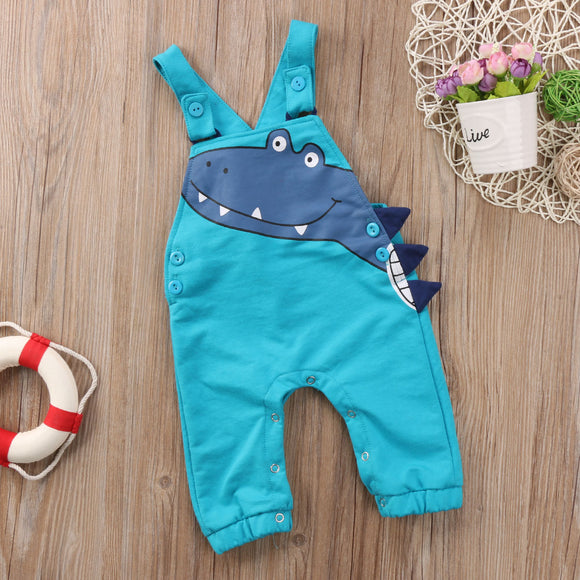 Blue Dinosaur Overall