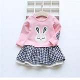 Long Sleeve Bunny  Dress
