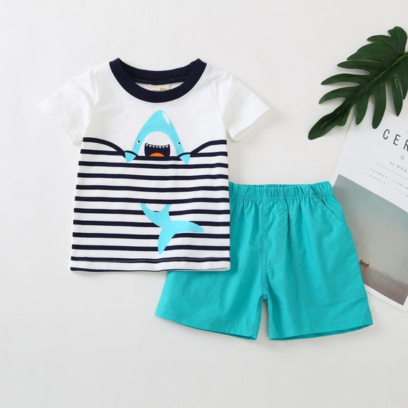 Cartoon Set T-Shit+Pants Cotton