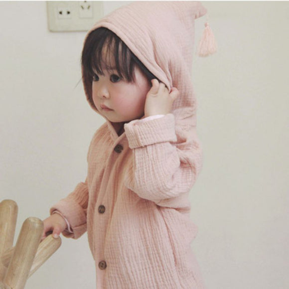 Tassel Hooded Outerwear