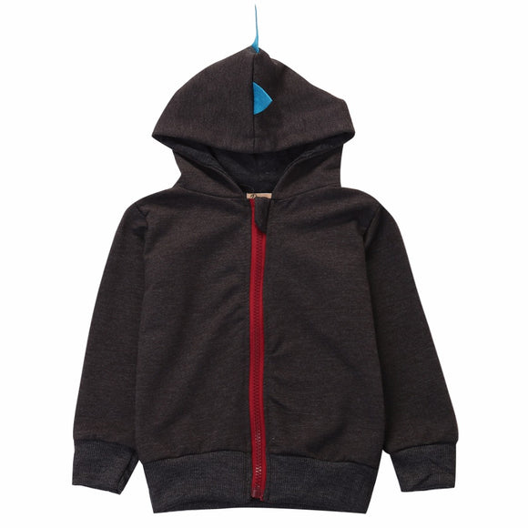 Cartoon Dinosaur Hooded Jacket