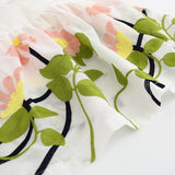 Embroidery Flowers Dress