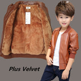 Boys Winter leather jacket
