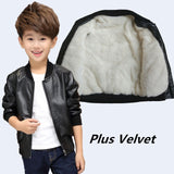 Boys Winter leather jacket