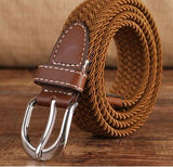 Brand Knitted Canvas Belt