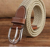 Brand Knitted Canvas Belt
