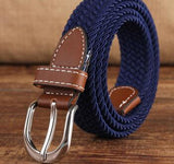 Brand Knitted Canvas Belt