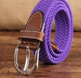 Brand Knitted Canvas Belt