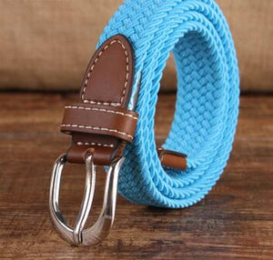 Brand Knitted Canvas Belt
