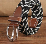 Brand Knitted Canvas Belt