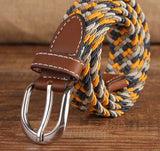 Brand Knitted Canvas Belt