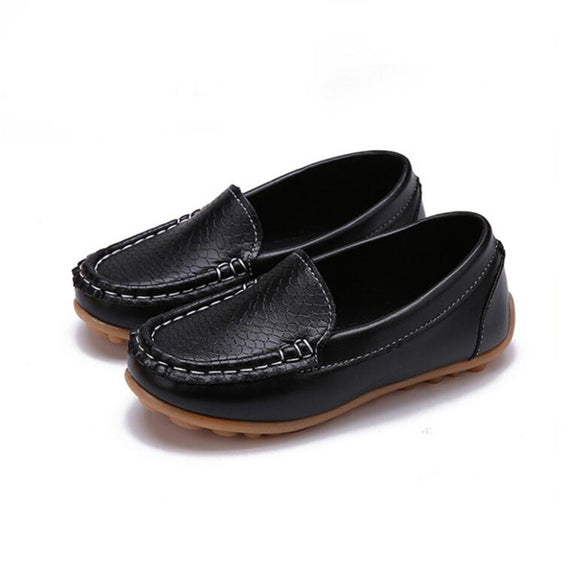 MHYONS 2018 New Fashion Kids shoes all Size 21-30 Children PU Leather Sneakers For Baby shoes Boys/Girls Boat Shoes Slip On Soft