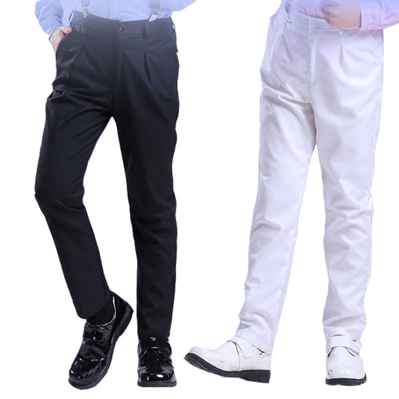 Boys' black white trousers