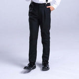 Boys' black white trousers