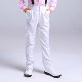 Boys' black white trousers