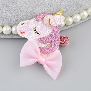 Unicorn/Star Hair Clips for Girls