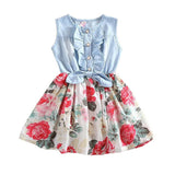 Belababy Baby Girl Dress Summer 2019 New Flower Girls Dresses Kids Brand Princess Dress For Girl Child Clothes 2-9y Dropshipping