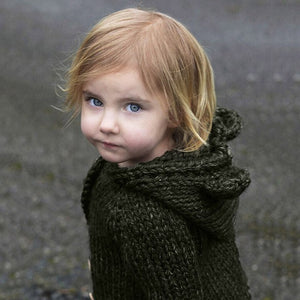 Bear collar collar baby clothes 2017 autumn baby suit suit sweater hooded knit shawl cardigan warm clothes