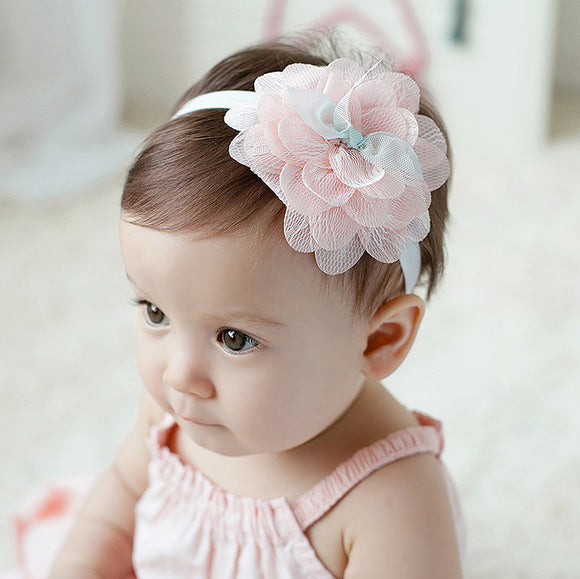 Elastic Lace Flowers Headbands