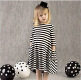 Stripe Sleeve Dress