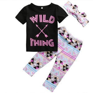 3pcs Top, Pant & Headband